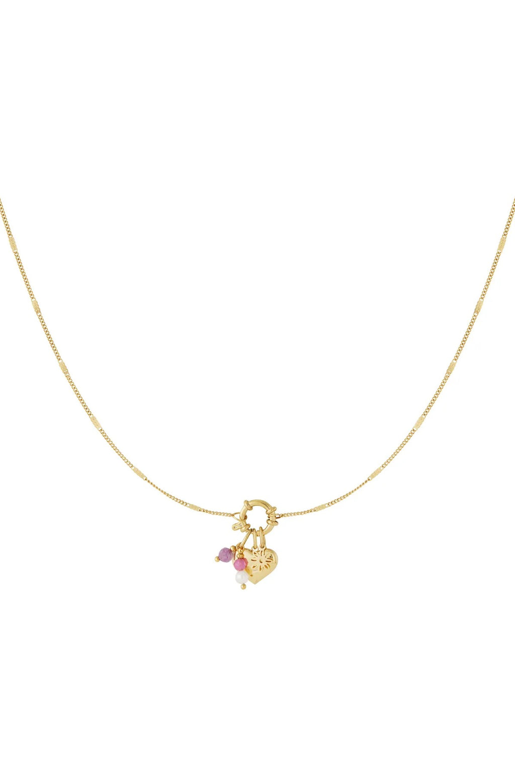 Amélie Charm Kette – Edelstahl Gold