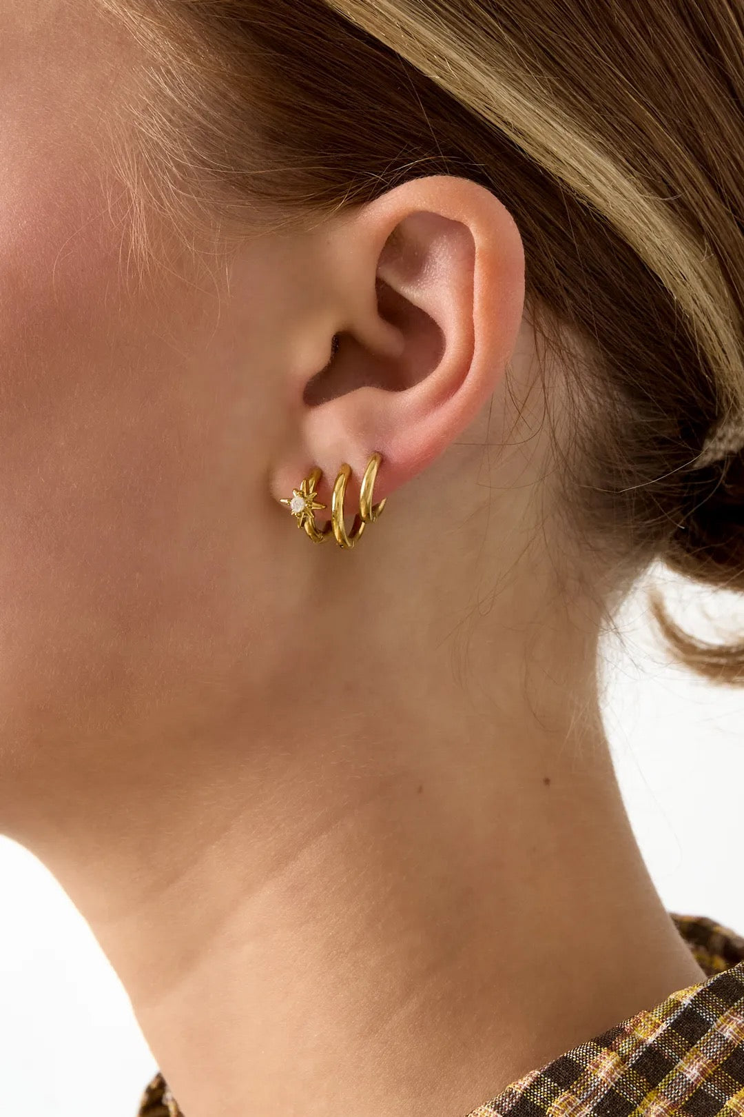 Stella Star Hoops – Edelstahl Creolen