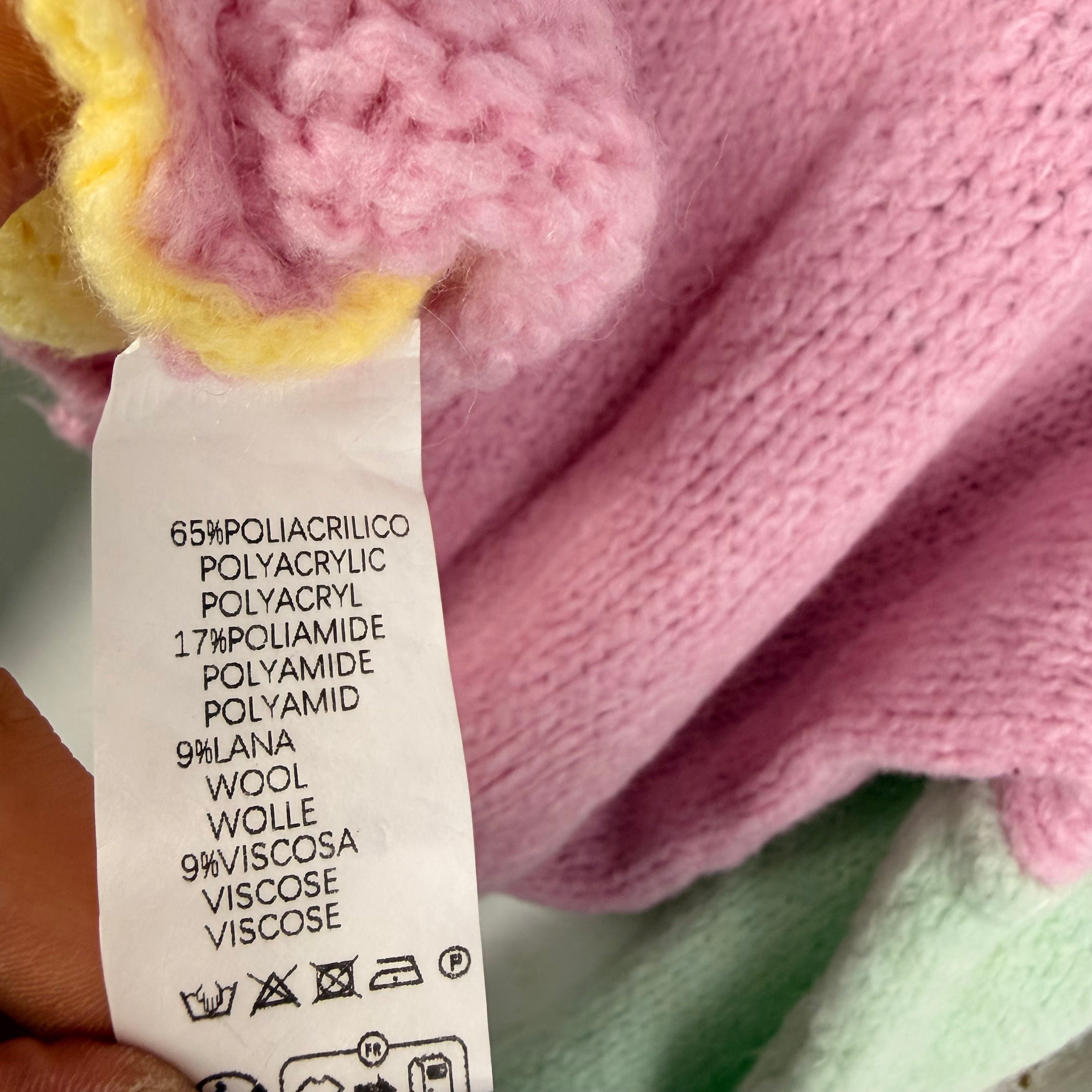 Colorblock Strickjacke Pastell – Statement Cardigan