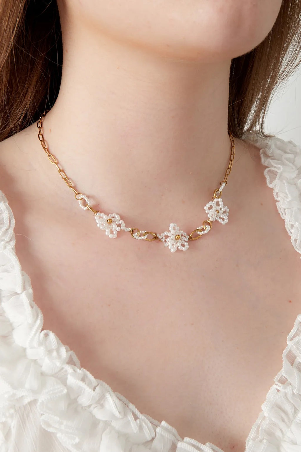 Halskette „Pearl Blossom“