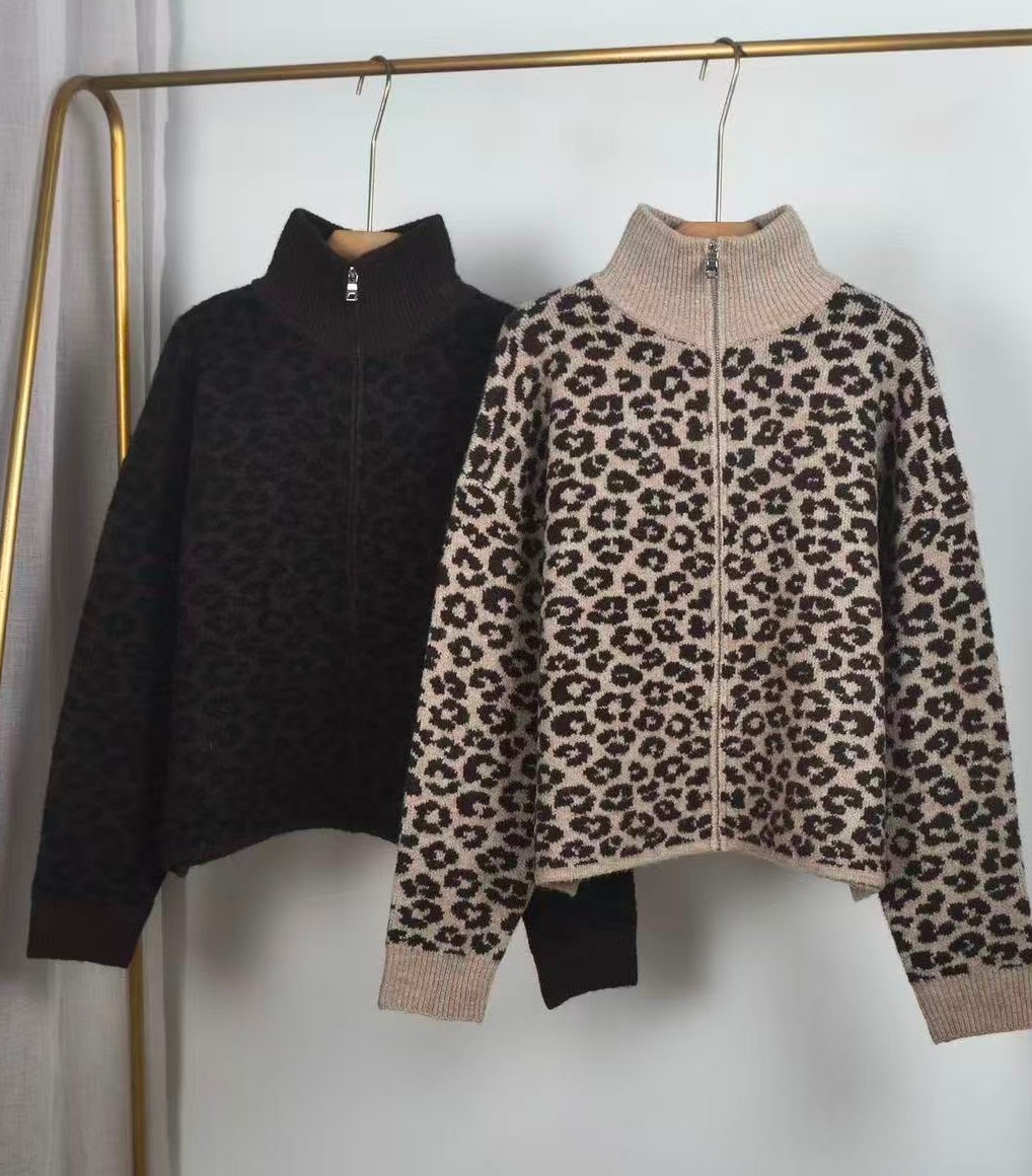 Leo Zip Cardigan „Savannah“