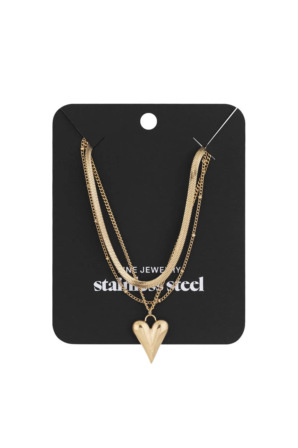 Layering-Kette „Golden Heart“
