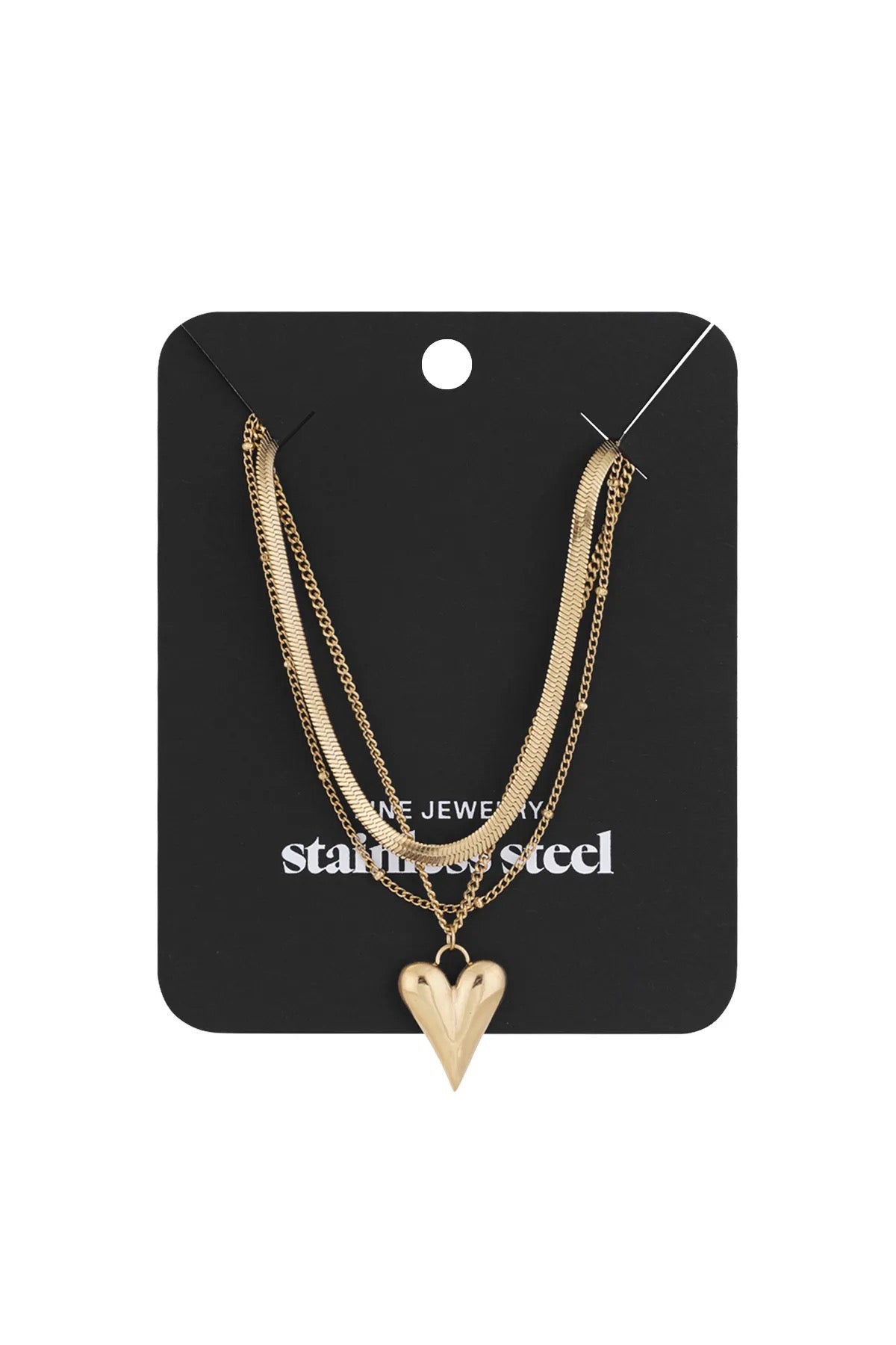 Layering-Kette „Golden Heart“