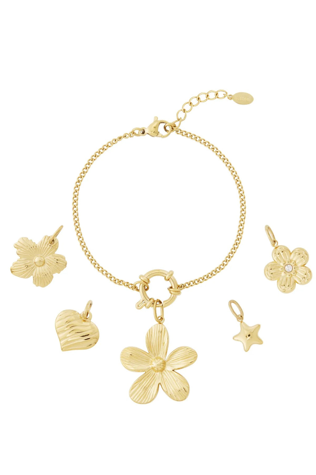 Charm-Armband „Golden Bloom“