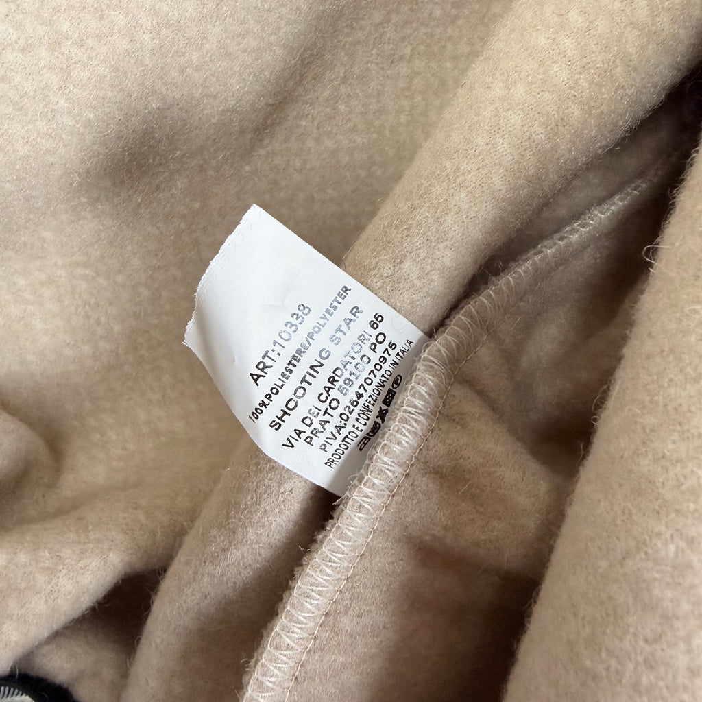 Cropped Teddy-Jacke in Beige