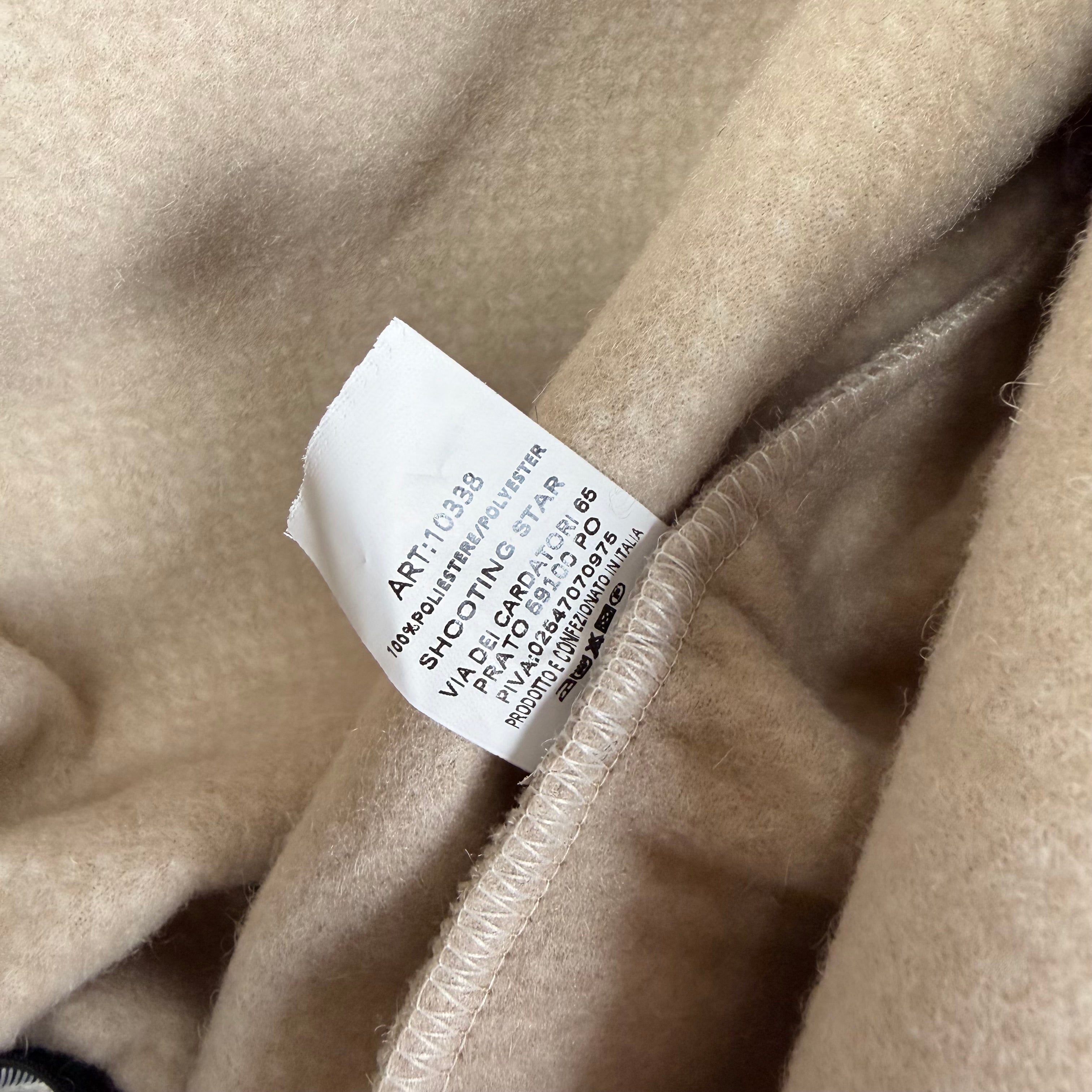 Cropped Teddy-Jacke in Beige