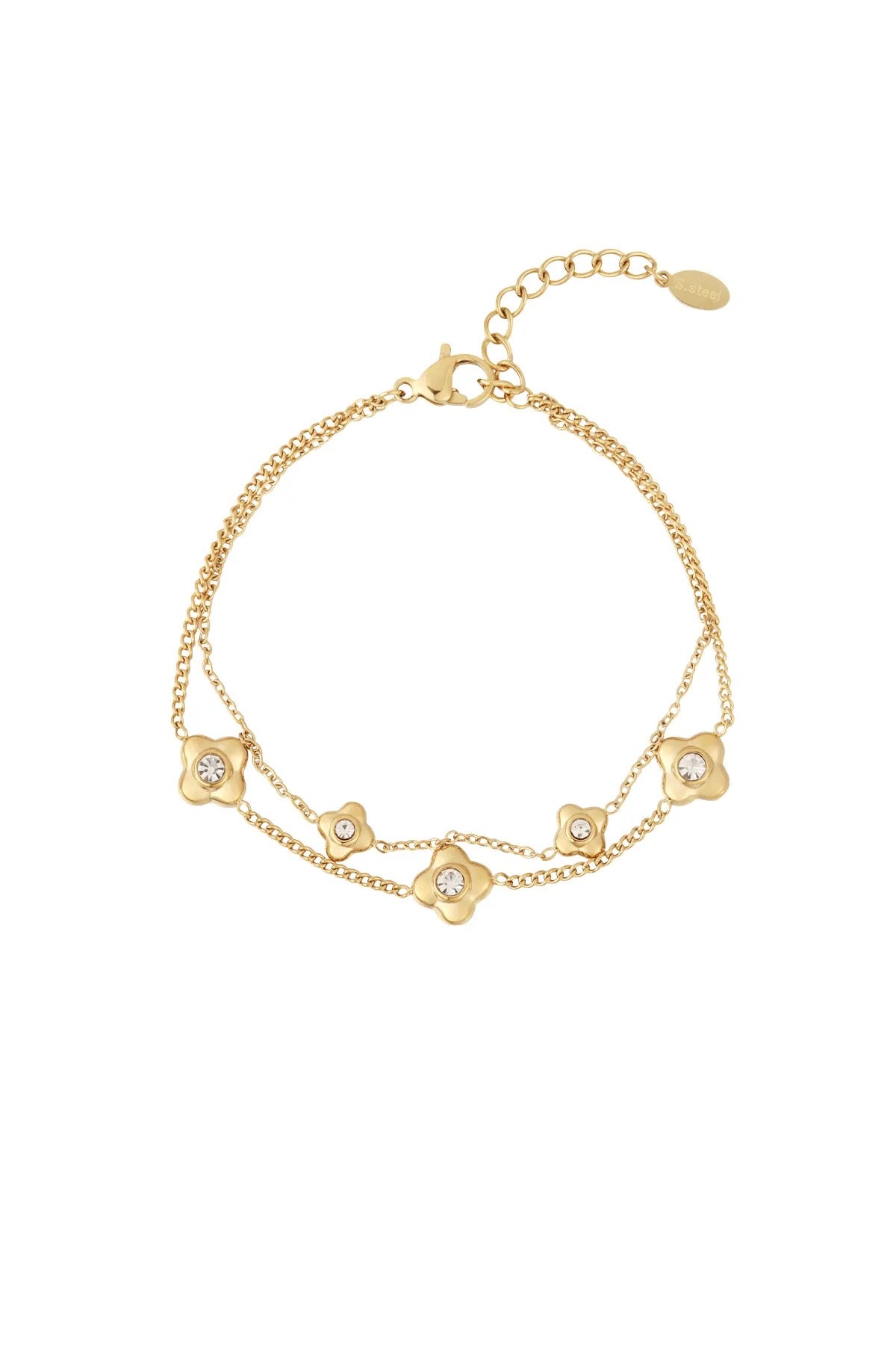 Armband „Golden Clover“