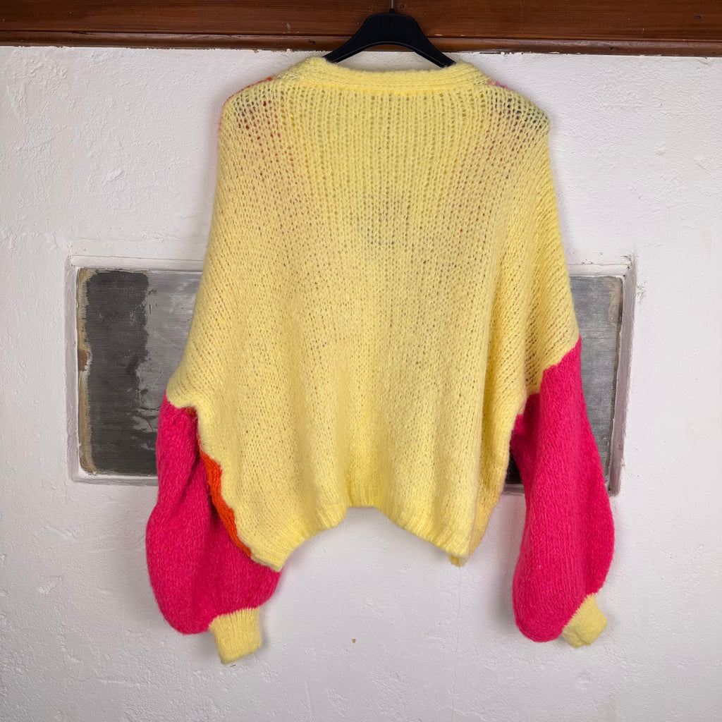 Strickjacke „Colorblock“