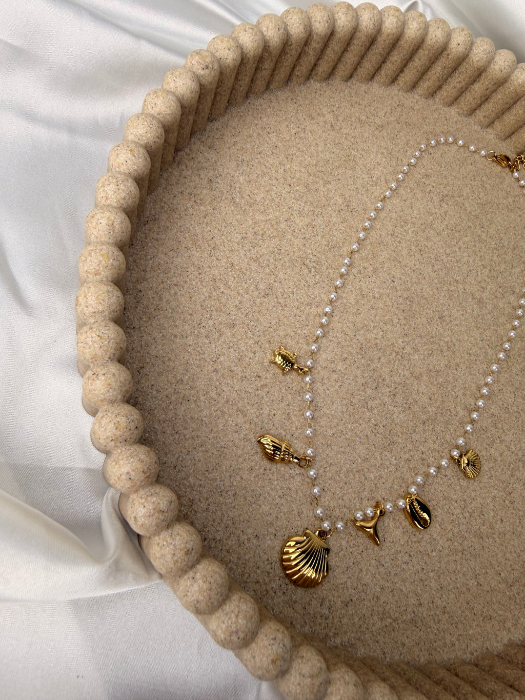 Perlen-Charm Kette Sea