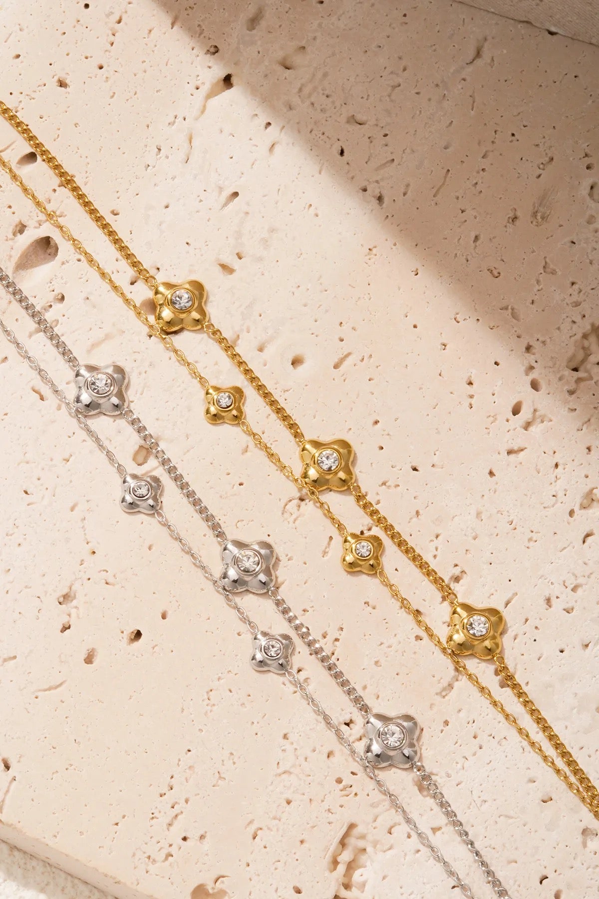Armband „Golden Clover“