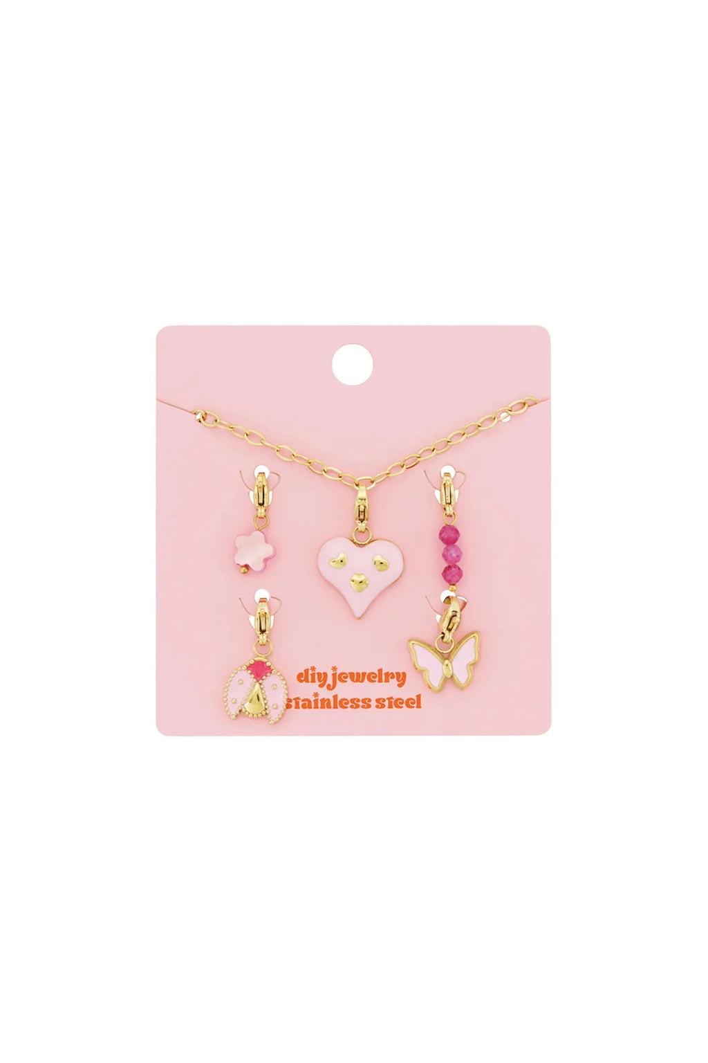 Charm-Armband „Pink Love“