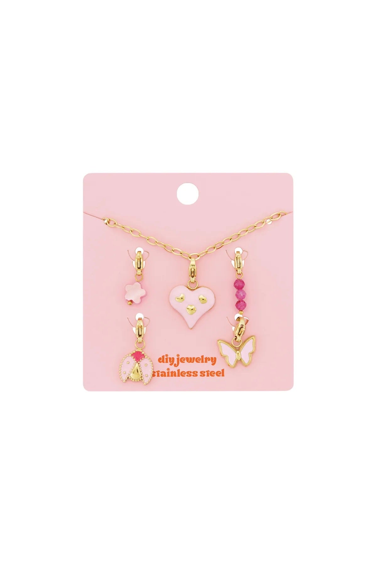 Charm-Armband „Pink Love“