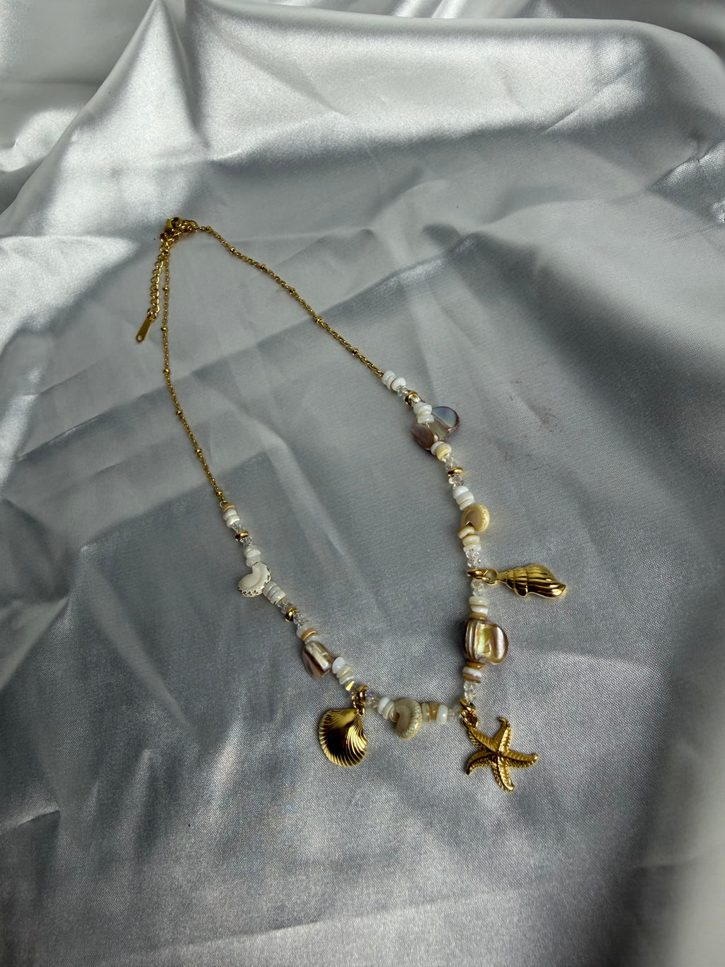 Ocean Charm Kette mit Steinen & Muscheln