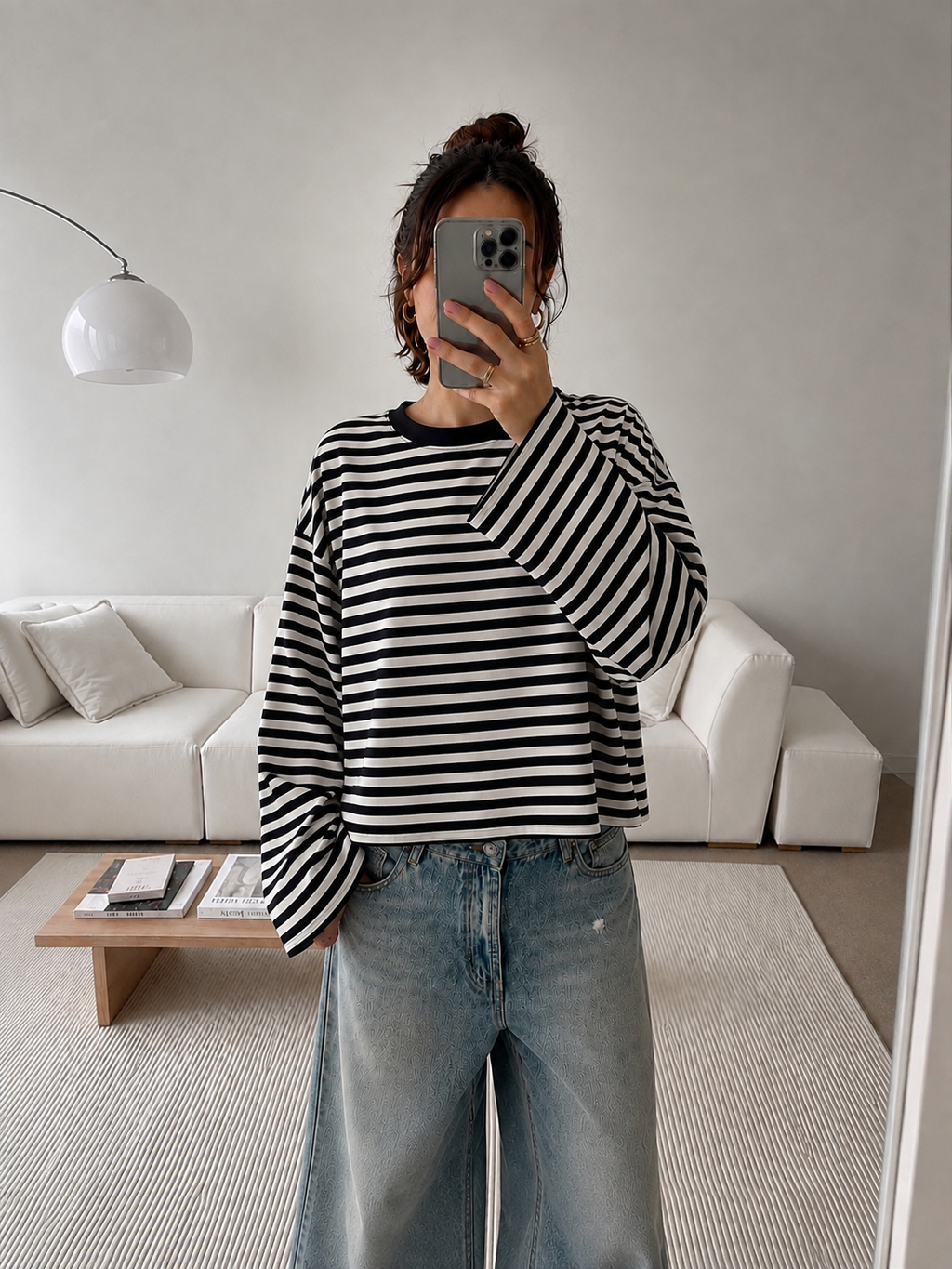 MILA – Oversized Striped Longsleeve