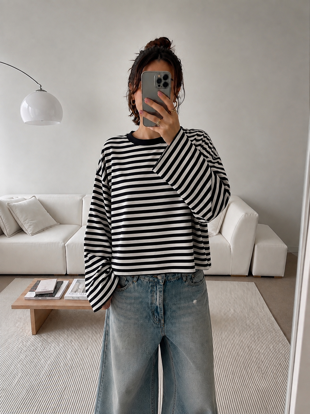 MILA – Oversized Striped Longsleeve