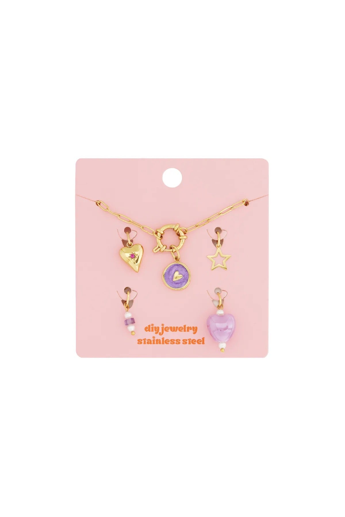 Charm-Armband „Lilac Love“