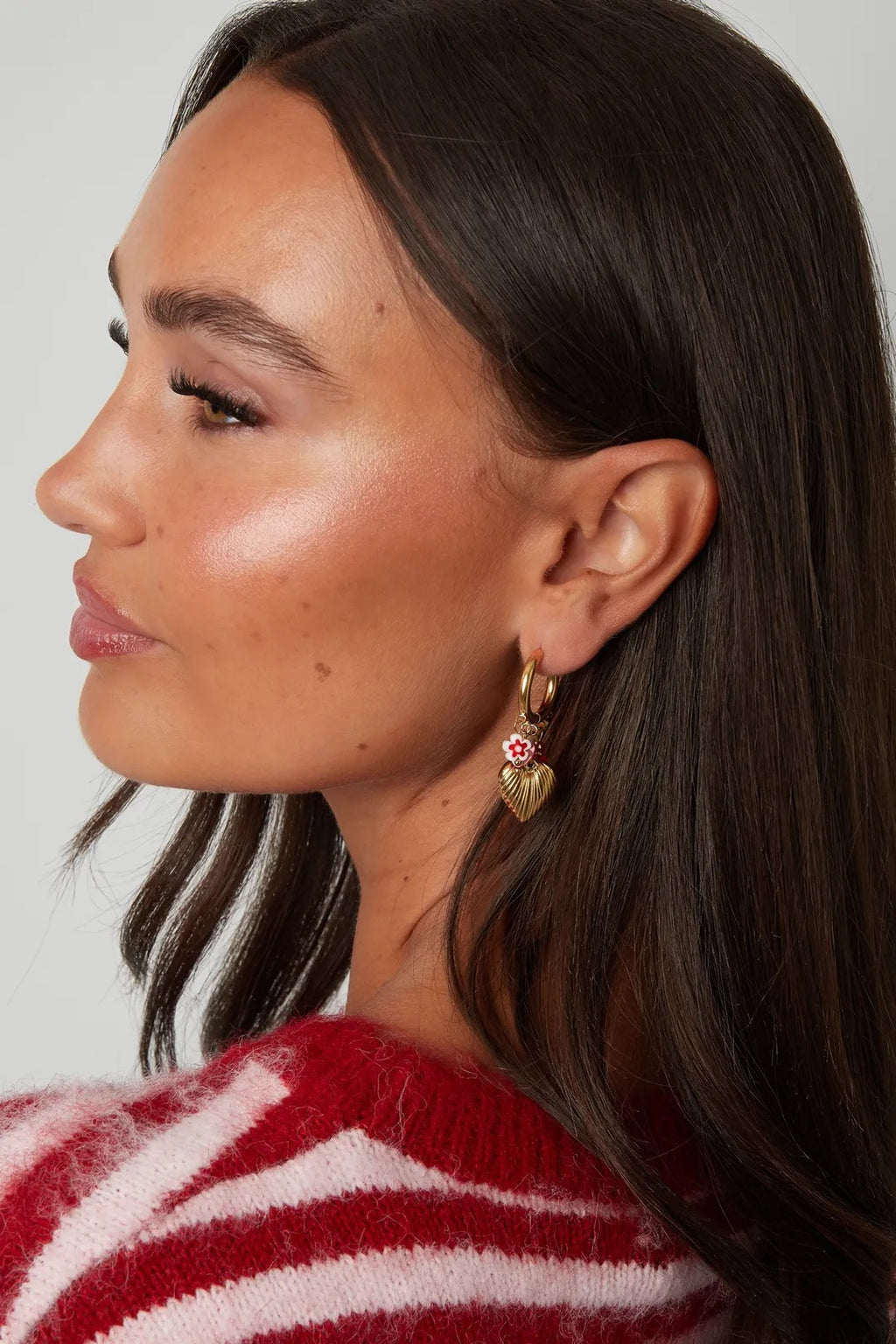 Valentina Charm Hoops – Edelstahl