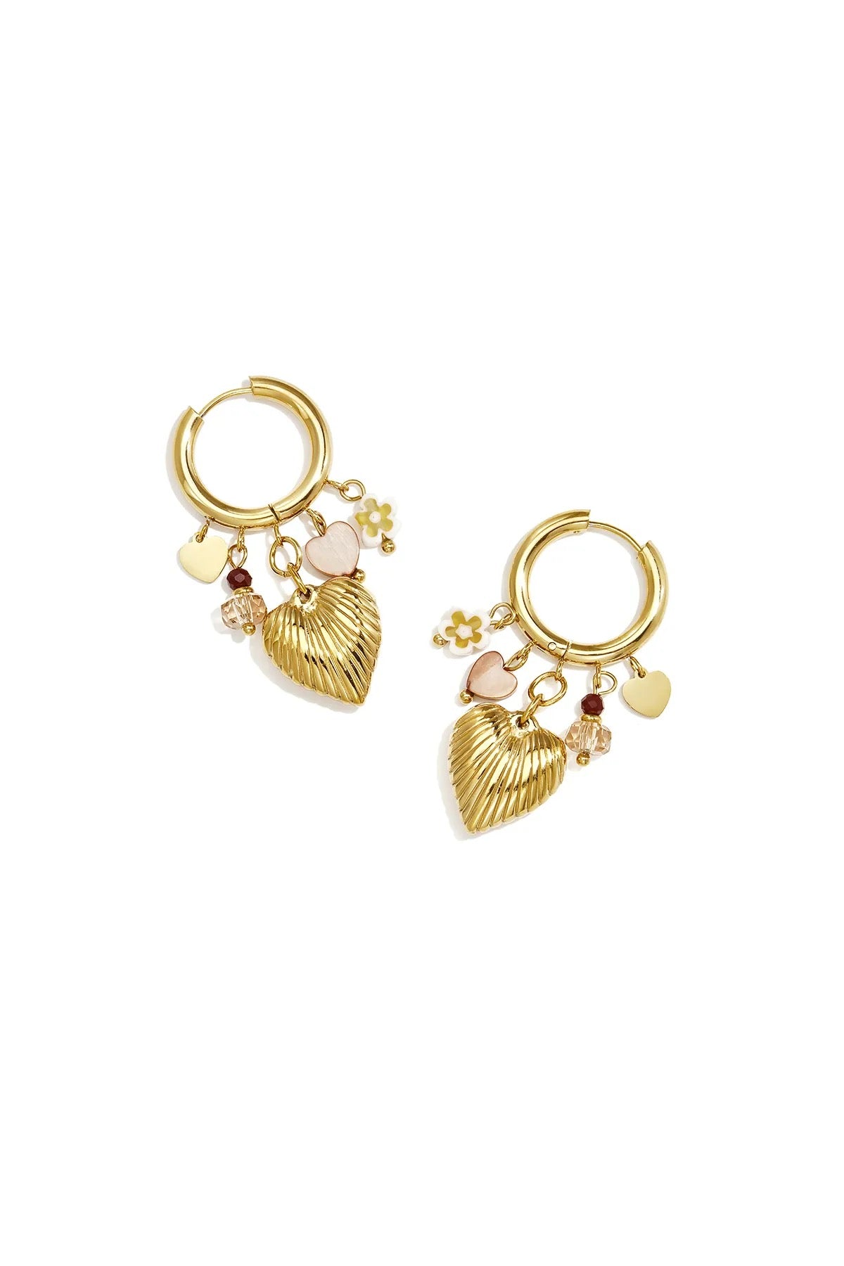 Valentina Charm Hoops – Edelstahl
