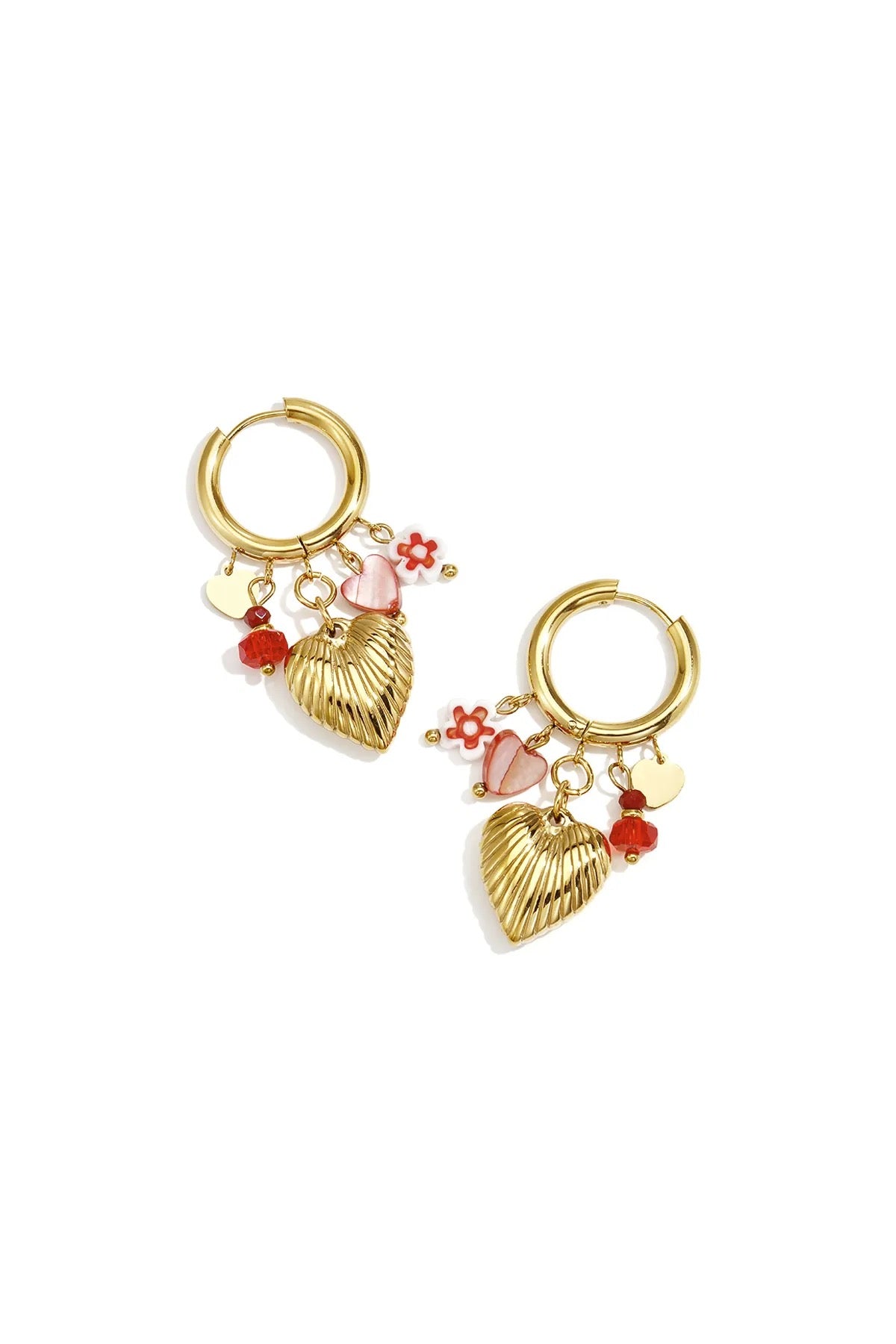 Valentina Charm Hoops – Edelstahl