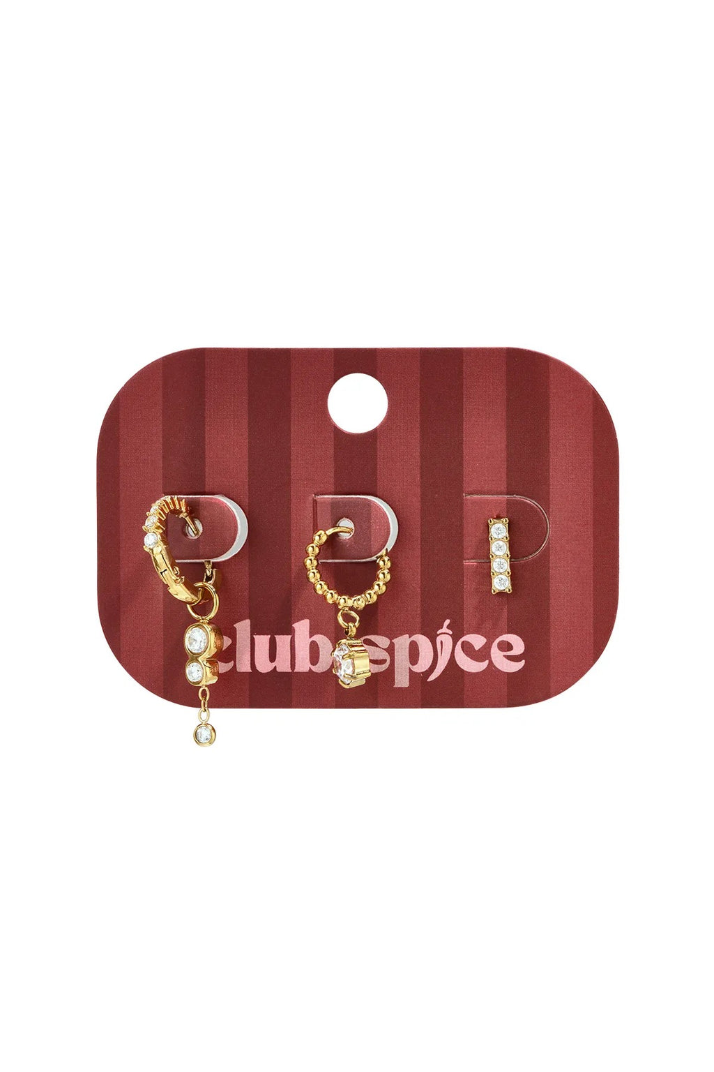 Celeste Sparkle Trio – 3er Ohrring-Set aus Edelstahl
