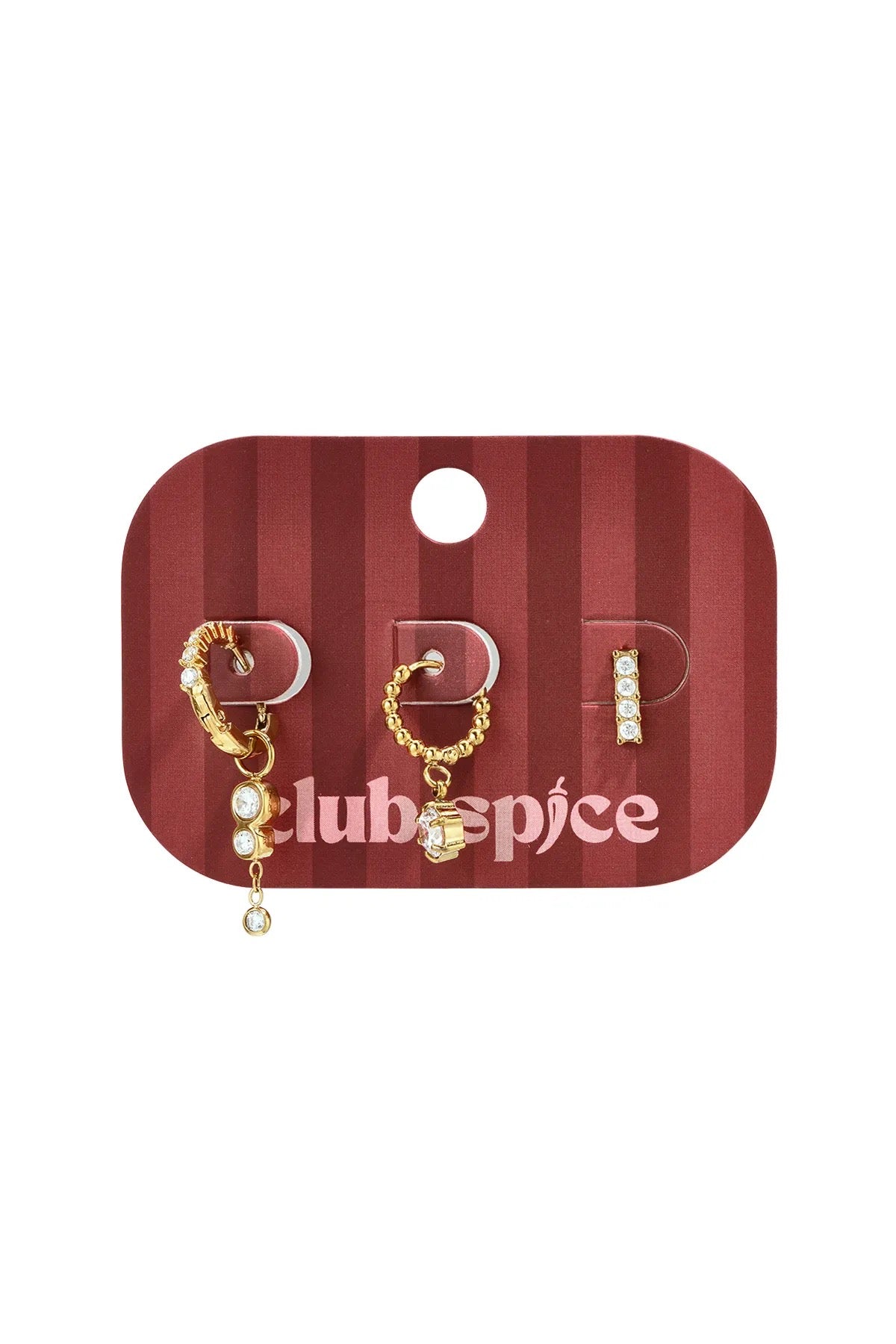 Celeste Sparkle Trio – 3er Ohrring-Set aus Edelstahl